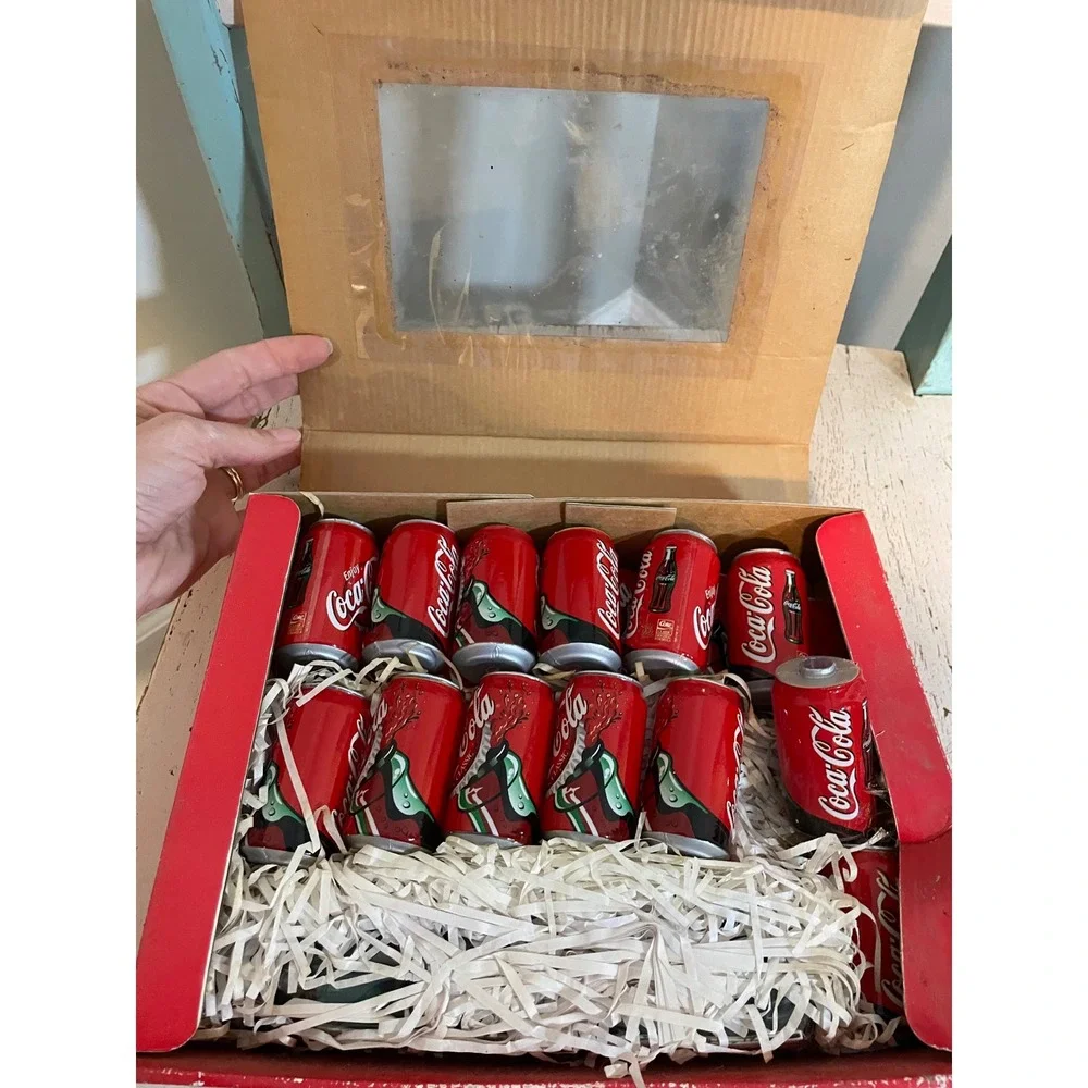 Vintage Coca Cola Classic Cans String Light Set 20 Lights, Covers‎ 20ft NIB Coke